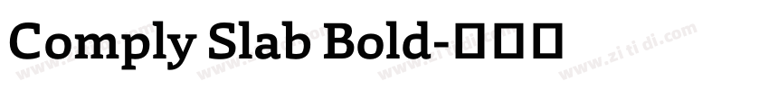 Comply Slab Bold字体转换